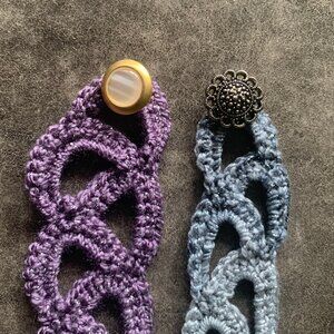 Hand Crocheted Set Of Headbands